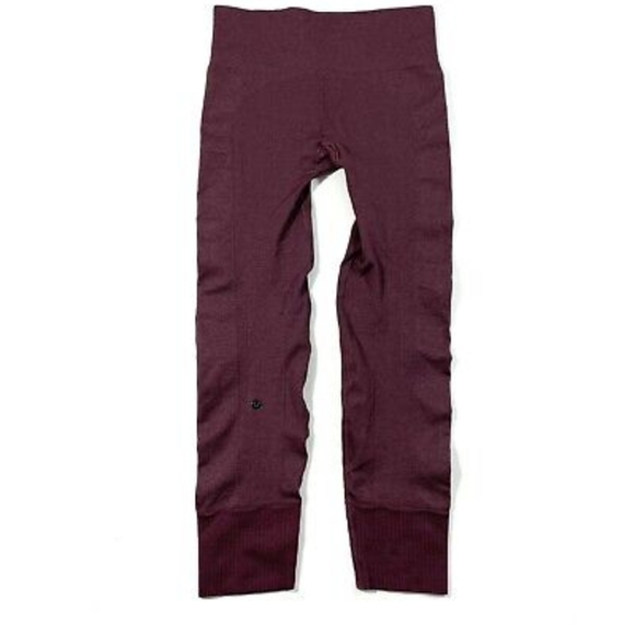 Lululemon Ebb to Street Pant Heathered Bordeaux Drama - Picture 2 of 10